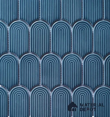 Mosaic Wall Tile TL 10528 D Plain Design 11.9 in x 11.52 in Porcelain Glossy Finish - 6 mm