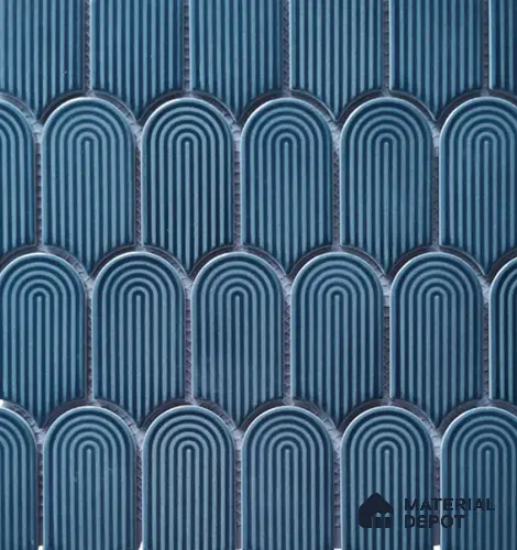 Mosaic Wall Tile TL 10528 D Plain Design 11.9 in x 11.52 in Porcelain Glossy Finish - 6 mm