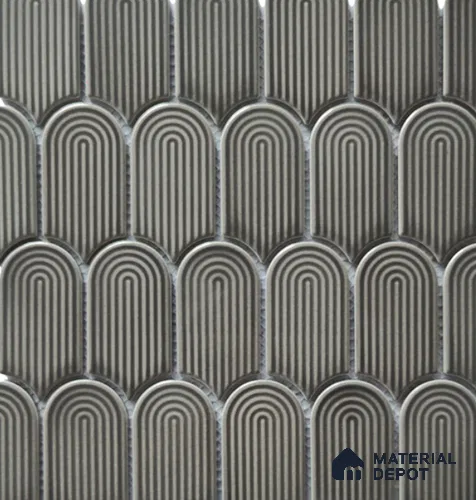 Mosaic Wall Tile TL 10528 B Plain Design 11.9 in x 11.52 in Porcelain Glossy Finish - 6 mm