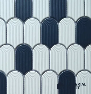 Mosaic Wall Tile TL 10528 F Multi Colour Design 11.9 in x 11.52 in Porcelain Matte Finish - 6 mm