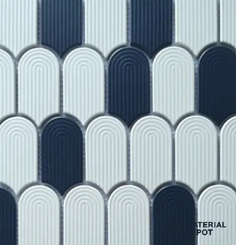 Mosaic Wall Tile TL 10528 F Multi Colour Design 11.9 in x 11.52 in Porcelain Matte Finish - 6 mm