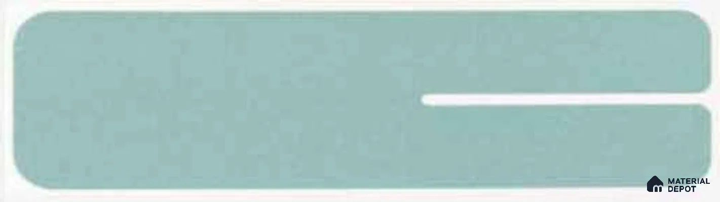 Subway Wall Tile TL 10507 M White Border Design 1 6 in x 2 in Porcelain Matte Finish - 7.4 mm