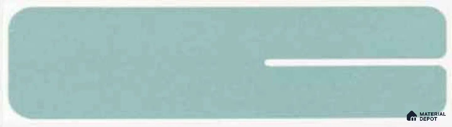 Subway Wall Tile TL 10507 M White Border Design 1 6 in x 2 in Porcelain Matte Finish - 7.4 mm