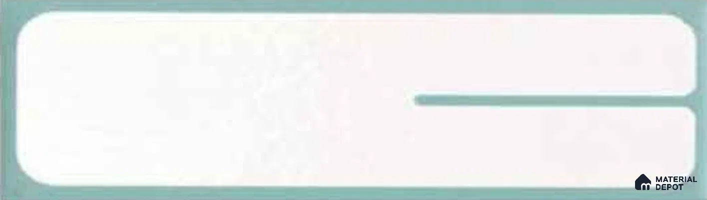 Subway Wall Tile TL 10507 L Blue Border Design 1 6 in x 2 in Porcelain Matte Finish - 8 mm