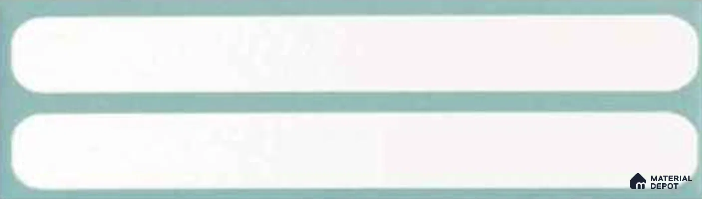 Subway Wall Tile TL 10507 N Blue Border Design 2 6 in x 2 in Porcelain Matte Finish - 8 mm