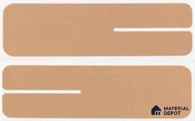 Subway Wall Tile TL 10507 H White Border Design 1 6 in x 2 in Porcelain Matte Finish - 7.4 mm