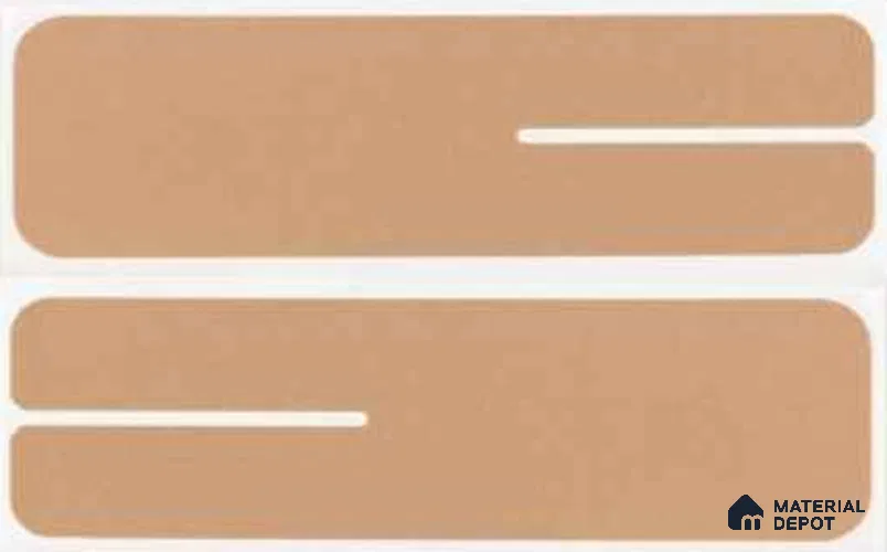 Subway Wall Tile TL 10507 H White Border Design 1 6 in x 2 in Porcelain Matte Finish - 7.4 mm