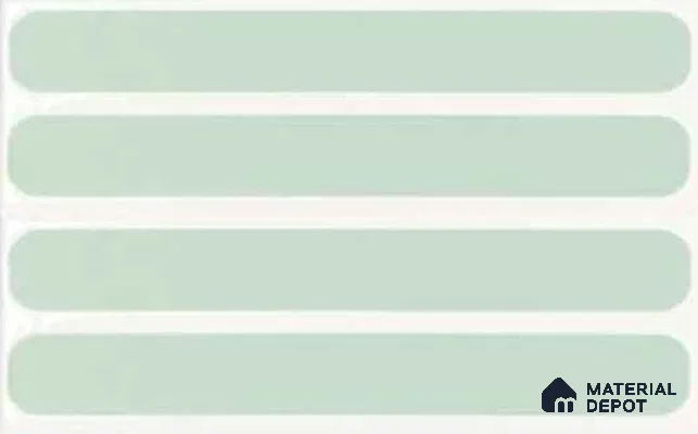Subway Wall Tile TL 10507 E White Border Design 2 6 in x 2 in Porcelain Matte Finish - 7.4 mm