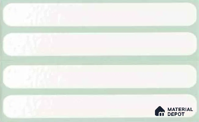 Subway Wall Tile TL 10507 D Green Border Design 2 6 in x 2 in Porcelain Matte Finish - 7.7 mm