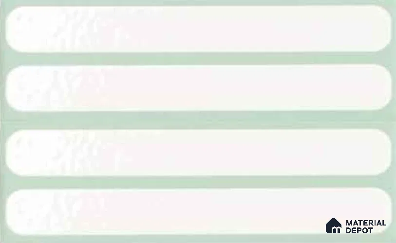 Subway Wall Tile TL 10507 D Green Border Design 2 6 in x 2 in Porcelain Matte Finish - 7.7 mm