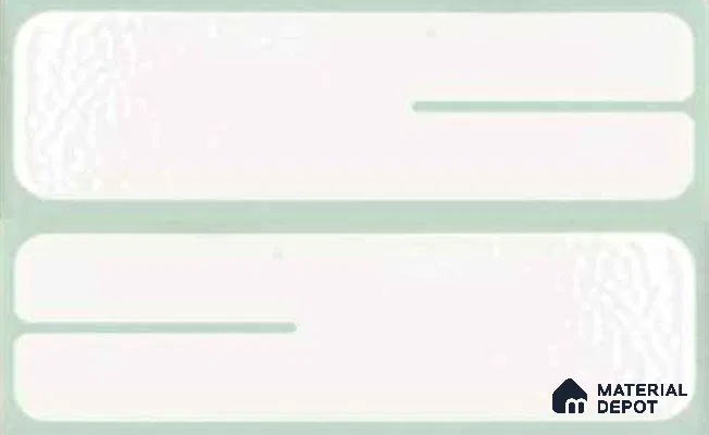 Subway Wall Tile TL 10507 B Green Border Design 1 6 in x 2 in Porcelain Matte Finish - 8 mm