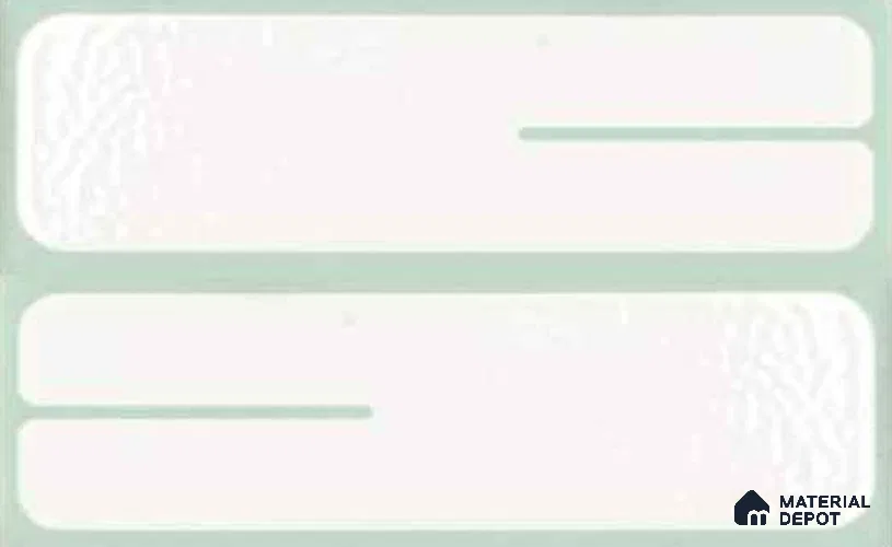 Subway Wall Tile TL 10507 B Green Border Design 1 6 in x 2 in Porcelain Matte Finish - 8 mm