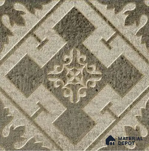 TL 08656 Green Decor 298X298 mm Matte Finish Vitrified Floor & Wall Tile - 12 mm | Random 08