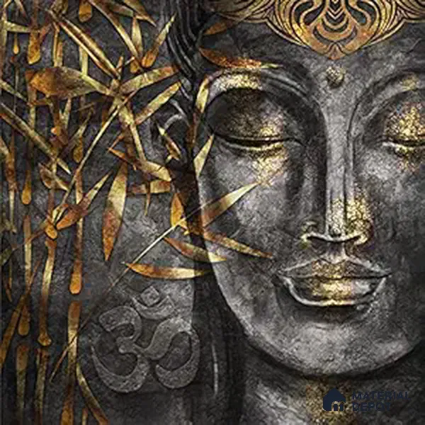 Whispers of the Eternal Cultural Elegance | WP 04101 B Canvas Texture Finish Indian Style luxurious Customized size Wallpaper | 250 GSM WP01CNF Paper | (MOQ = 30 Sq. Ft.)
