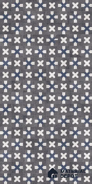 Patterned Look Tile TL 09605 D 4 ft x 2 ft Glossy Finish Vitrified Tile - 9 mm