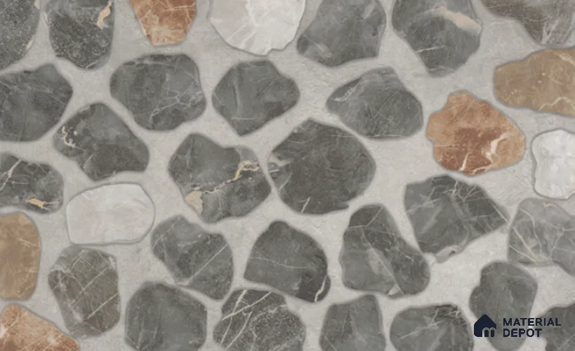 Stone Wall & Floor Tile TL 10516 C  24 in x 16 in Porcelain Matte Finish - 12 mm