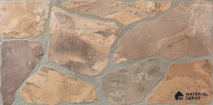 Stone Wall & Floor Tile TL 10519 B  36 in x 18 in Porcelain Matte Finish - 10 mm