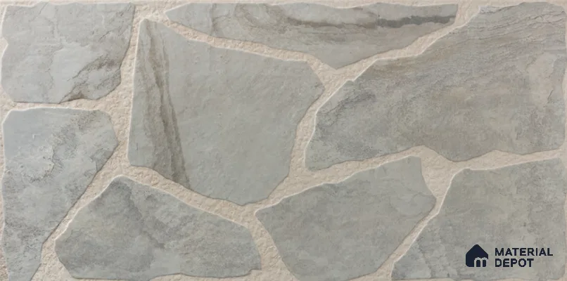 Stone Wall & Floor Tile TL 10519  36 in x 18 in Porcelain Matte Finish - 10 mm
