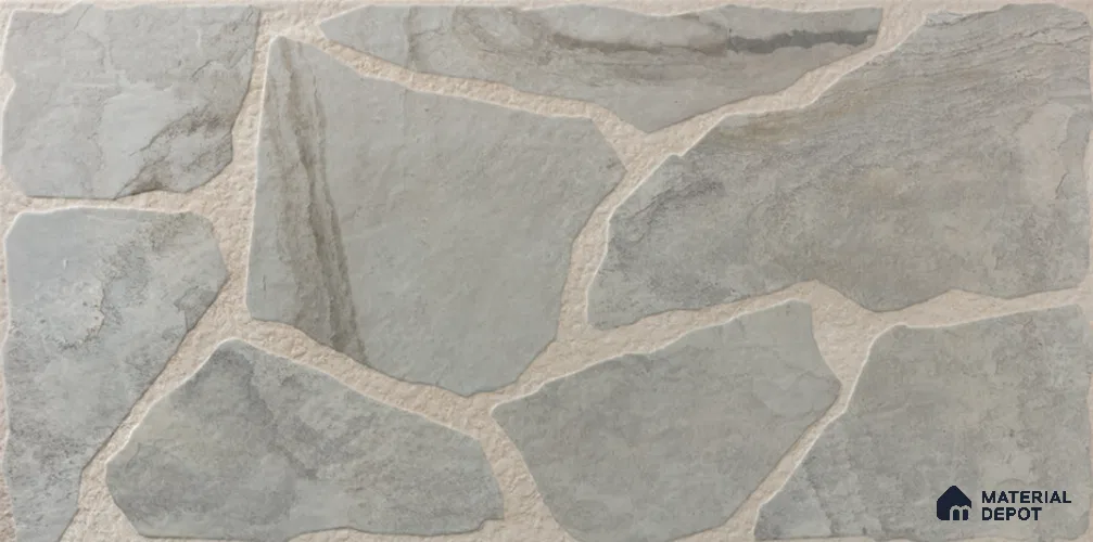 Stone Wall & Floor Tile TL 10519  36 in x 18 in Porcelain Matte Finish - 10 mm