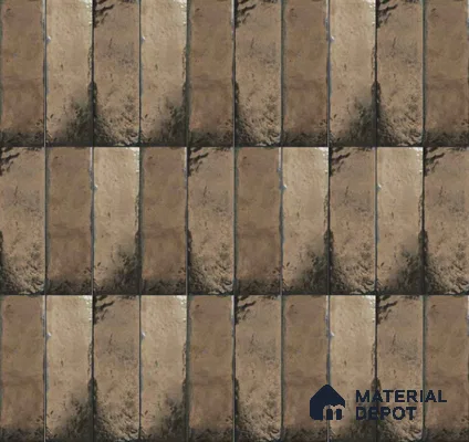 Subway Wall Tile TL 10510 B Plain Design 4.64 in x 1.48 in Porcelain Glossy Finish - 8.5 mm