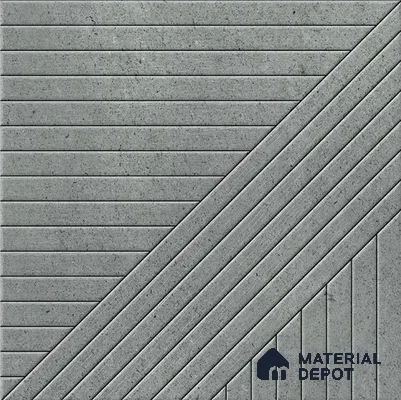 TL 08746 Grey 1.31 ft x 1.31 ft Matte Finish Vitrified Floor Tile - 11 mm | Pattern Alignment May Vary | 2-3 mm Spacer is Mandatory