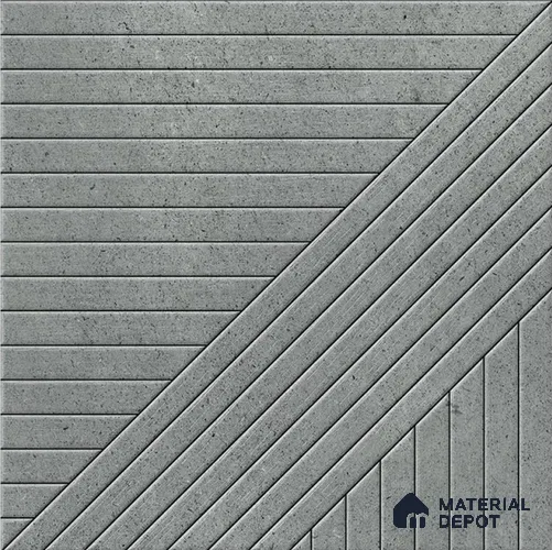 TL 08746 Grey 1.31 ft x 1.31 ft Matte Finish Vitrified Floor Tile - 11 mm | Pattern Alignment May Vary | 2-3 mm Spacer is Mandatory