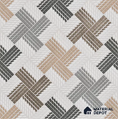 TL 08683 B White 1.31 ft x 1.31 ft Matte Finish Vitrified Floor Tile - 11 mm | Pattern Alignment May Vary | 2-3 mm Spacer is Mandatory