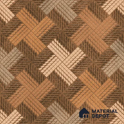 TL 08683 C Brown 1.31 ft x 1.31 ft Matte Finish Vitrified Floor Tile - 11 mm | Pattern Alignment May Vary | 2-3 mm Spacer is Mandatory