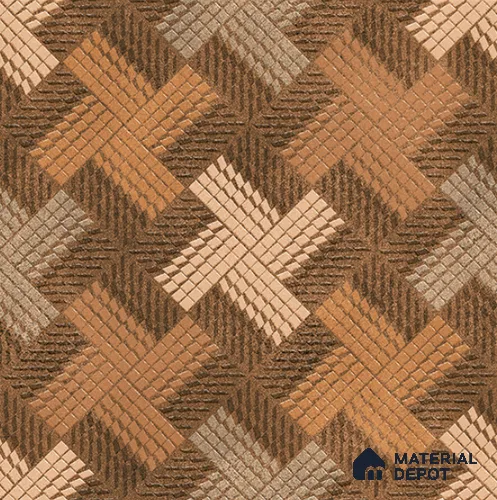 TL 08683 C Brown 1.31 ft x 1.31 ft Matte Finish Vitrified Floor Tile - 11 mm | Pattern Alignment May Vary | 2-3 mm Spacer is Mandatory