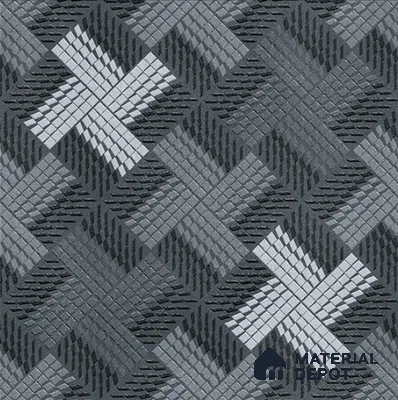 TL 08683 Grey 1.31 ft x 1.31 ft Matte Finish Vitrified Floor Tile - 11 mm | Pattern Alignment May Vary | 2-3 mm Spacer is Mandatory