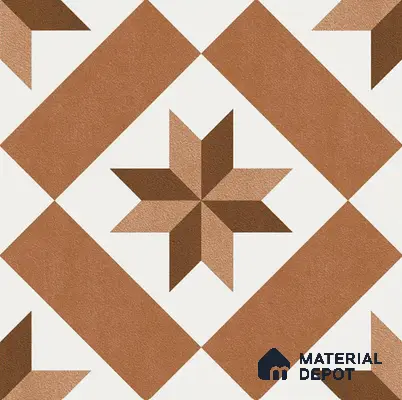 TL 08738 B Beige 1.31 ft x 1.31 ft Matte Finish Vitrified Floor Tile - 11 mm | Pattern Alignment May Vary | 2-3 mm Spacer is Mandatory