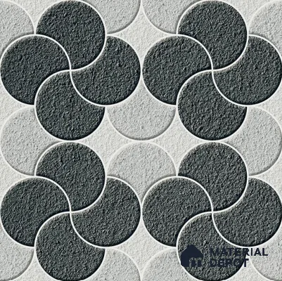 TL 08753 Grey 1.31 ft x 1.31 ft Matte Finish Vitrified Floor Tile - 11 mm | Pattern Alignment May Vary | 2-3 mm Spacer is Mandatory