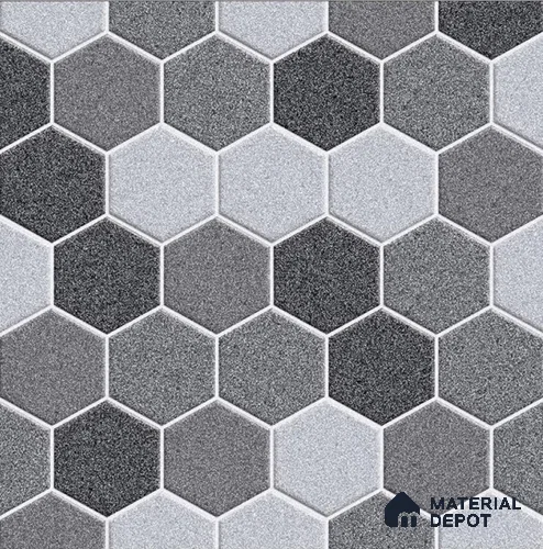 TL 08743 Grey 1.31 ft x 1.31 ft Matte Finish Vitrified Floor Tile - 11 mm | Pattern Alignment May Vary | 2-3 mm Spacer is Mandatory