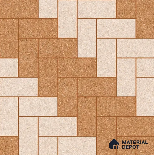 TL 08752 B Beige 1.31 ft x 1.31 ft Matte Finish Vitrified Floor Tile - 11 mm | Pattern Alignment May Vary | 2-3 mm Spacer is Mandatory