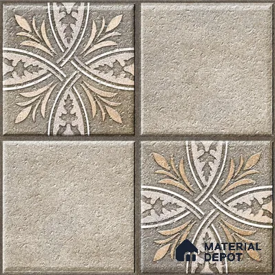 TL 08744 Grey 1.31 ft x 1.31 ft Matte Finish Vitrified Floor Tile - 11 mm | Pattern Alignment May Vary | 2-3 mm Spacer is Mandatory