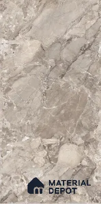 TL 08701 B Brown 4 ft x 2 ft Glossy Finish Vitrified Floor & Wall Tile - 8.5 mm