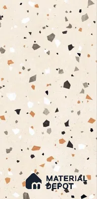 Terrazzo Wall & Floor Tile TL 08710 B Beige 4 ft x 2 ft Glossy Finish Vitrified Tile - 8.5 mm