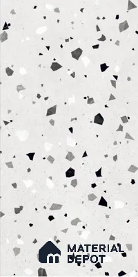 Terrazzo Wall & Floor Tile TL 08710 Grey 4 ft x 2 ft Glossy Finish Vitrified Tile - 8.5 mm