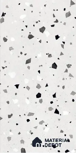 Terrazzo Wall & Floor Tile TL 08710 Grey 4 ft x 2 ft Glossy Finish Vitrified Tile - 8.5 mm