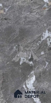 TL 08609 Grey 4 ft x 2 ft Glossy Finish Vitrified Floor & Wall Tile - 9 mm