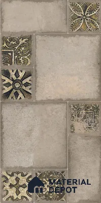 Rustic Patterned Wall & Floor Tile TL 08662 B Grey 4 ft x 2 ft Matte Finish Vitrified Tile - 9 mm