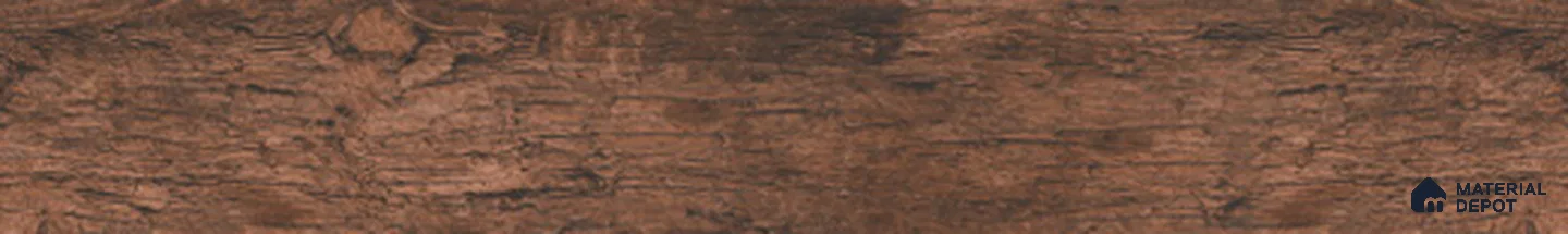 Wood Look Floor & Wall Tile TL 06572 I Sequoia Marron Plain 35 Inch x 6 Inch Porcelain Punch Matte Finish - 9 mm