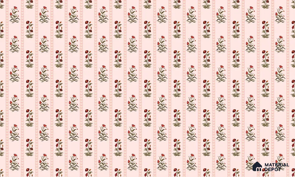 Hand-Drawn Spectrum of Colorful Geometric Blossoms Wallpaper for Fabric Textiles | WP 05264 Canvas | 250 GSM WP01CNF Paper | (MOQ = 30 Sq. Ft.)