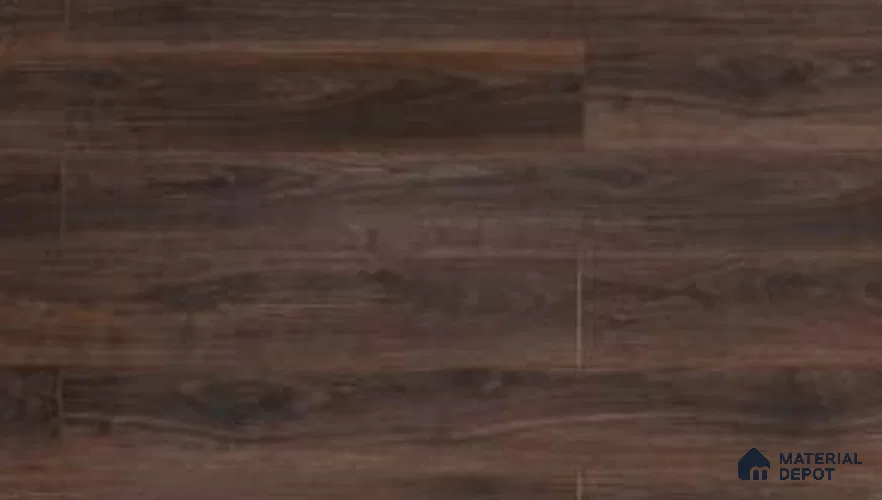 HDF Laminate Wood Floor AC5 Grade LF 00349 B Refined Cappuccino Walnut 73 x 8 inch (1860x196 mm) - 12 mm | 100 HRS Spill Proof | EIR Surface | Anti Static and Stain Resistant | 0.5 mm Small V Groove | Uniclic
