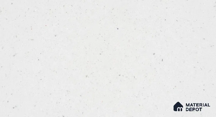 Belina Quartz QR 00314 Snow Shimmer Helsinki Series 10.5 ft x 5.35 ft Quartz - 20 mm | 10 Years and Replacement Warranty | Suitable for Kitchen, Restaurant, Counter Tops, Dining, Reception, office