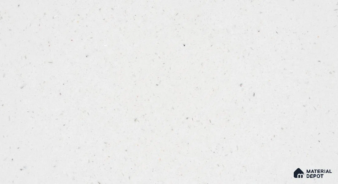 Belina Quartz QR 00314 Snow Shimmer Helsinki Series 10.5 ft x 5.35 ft Quartz - 20 mm | 10 Years and Replacement Warranty | Suitable for Kitchen, Restaurant, Counter Tops, Dining, Reception, office