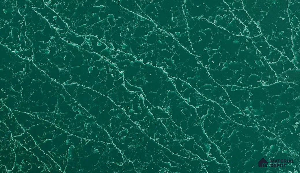 Belina Quartz QR 00302 Onyx Emerald Helsinki Series 10.5 ft x 5.35 ft Quartz - 20 mm | 10 Years and Replacement Warranty | Suitable for Kitchen, Restaurant, Counter Tops, Dining, Reception, office
