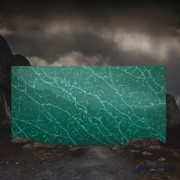 Belina Quartz QR 00302 Onyx Emerald Helsinki Series 10.5 ft x 5.35 ft Quartz - 20 mm | 10 Years and Replacement Warranty | Suitable for Kitchen, Restaurant, Counter Tops, Dining, Reception, office
