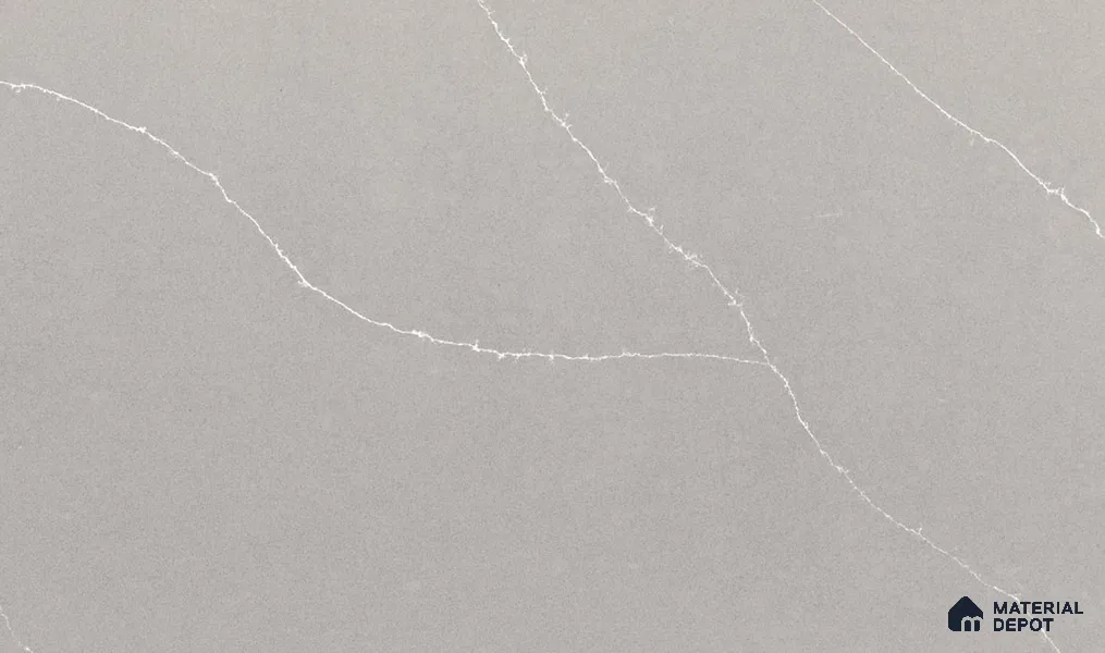 Belina Quartz QR 00293 Calacatta Grey Veneto Helsinki Series 10.5 ft x 5.35 ft Quartz - 20 mm | 10 Years and Replacement Warranty | Suitable for Kitchen, Restaurant, Counter Tops, Dining, Reception, office