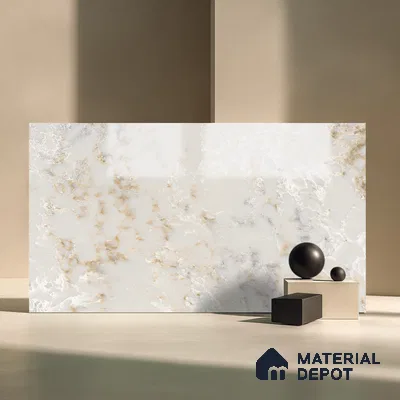 Belina Quartz QR 00300 Majestic Onyx Helsinki Series 10.5 ft x 5.35 ft Quartz - 20 mm | 10 Years and Replacement Warranty | Suitable for Kitchen, Restaurant, Counter Tops, Dining, Reception, office